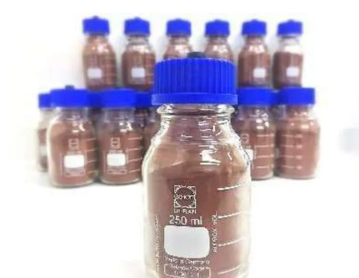 Nanopartículas de cobre de alta pureza 99.987% producidas por NanoAlsa